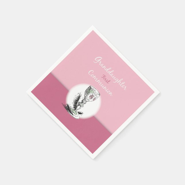 Guardanapo De Papel Primeira Comunhão da Netinha Rosa, Cálice (Canto)