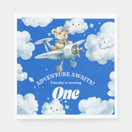 Guardanapo De Papel Primeira Expedição de Aniversário do ursinho