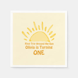 Guardanapo De Papel primeira viagem à volta da Festa de aniversário do