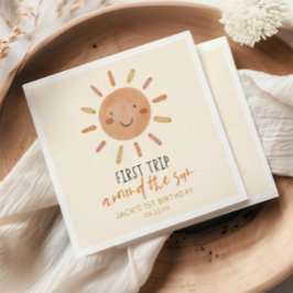 Guardanapo De Papel Primeira Viagem À Volta Da Primeira Festa de anive