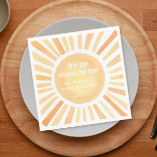 Guardanapo De Papel Primeira viagem à volta do sol 1rua primeira festa