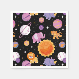 Guardanapo De Papel Primeira viagem ao redor dos animais Sen safari no