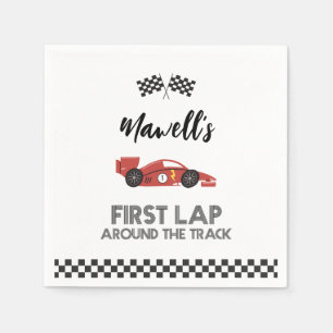 Guardanapo De Papel Primeira Volta na Pista de Aniversário