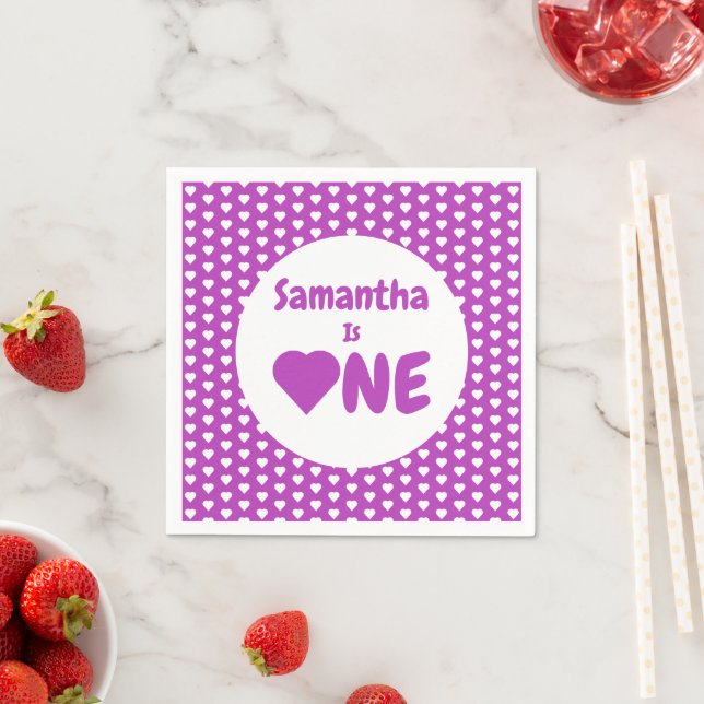 Guardanapo De Papel Primeiro aniversario cardíaco (Insitu)