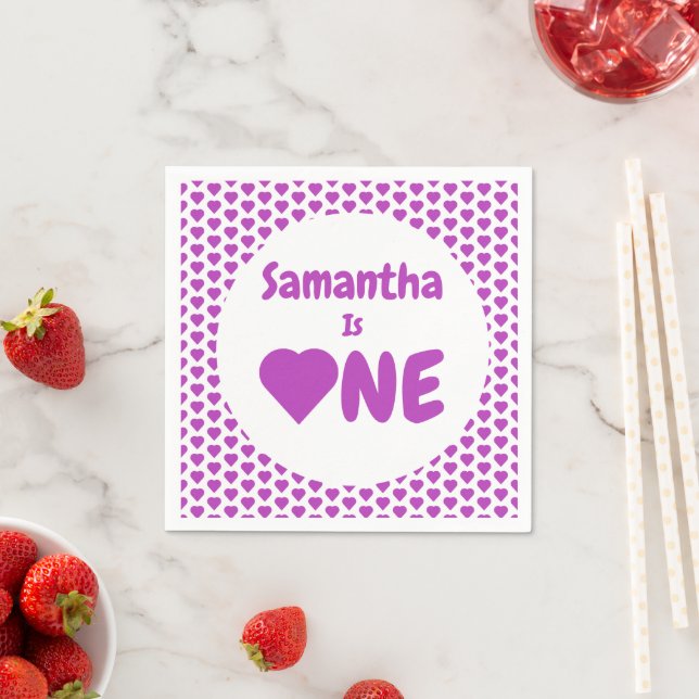 Guardanapo De Papel Primeiro aniversario cardíaco (Insitu)