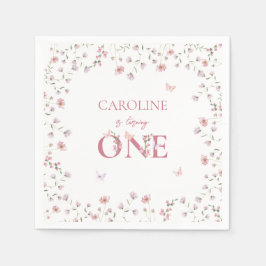 Guardanapo De Papel Primeiro Aniversário Cores de Água Floresta