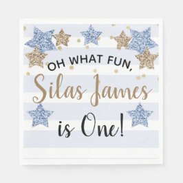 Guardanapo De Papel Primeiro aniversario das Estrelas Brilhante Nápole