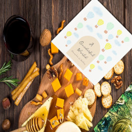 Guardanapo De Papel Primeiro aniversario de Balão de Ar Quente do Mund