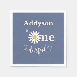 Guardanapo De Papel Primeiro aniversário de Daisy Maravilhoso