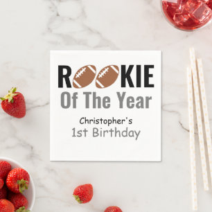 Guardanapo De Papel Primeiro aniversario de futebol da Rookie