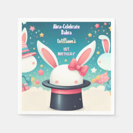 Guardanapo De Papel primeiro aniversario de Mágica Festa de Tv legal C