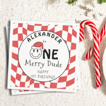 Primeiro aniversario de Natal Red One Happy Duo