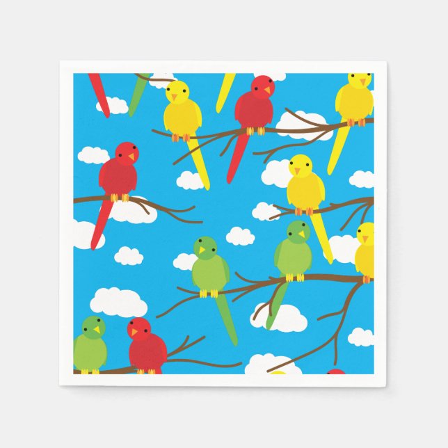 Guardanapo De Papel Primeiro aniversario de Primavera (Frente)