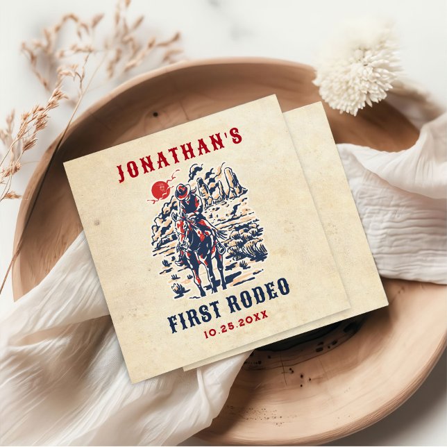 Guardanapo De Papel Primeiro aniversario de Rodeio do Deserto de Vinta (Criador carregado)