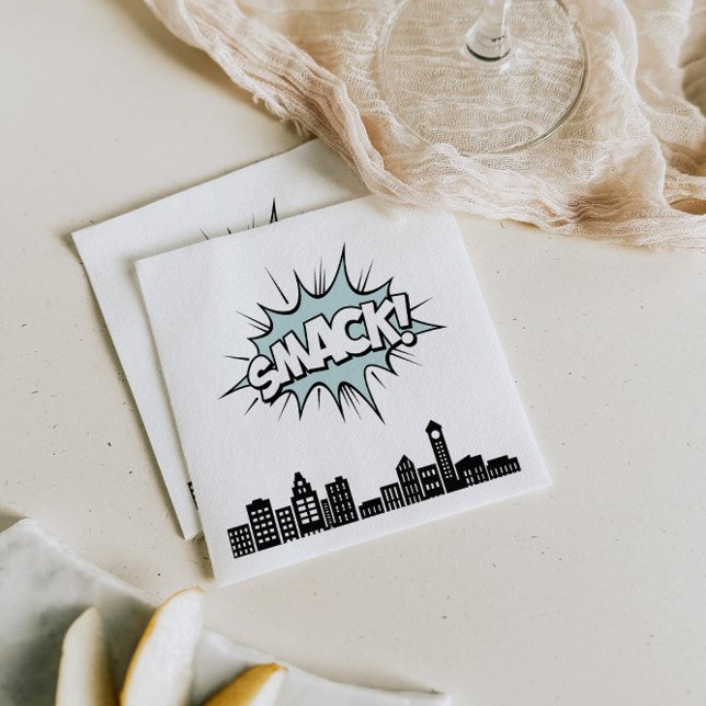 Guardanapo De Papel primeiro aniversario de Super-Herói do História em (Criador carregado)