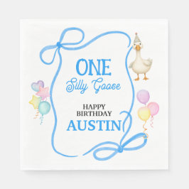 Guardanapo De Papel Primeiro Aniversário de Um Bobo Ganso