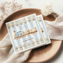 Primeiro aniversario do comboio com aquarela azul