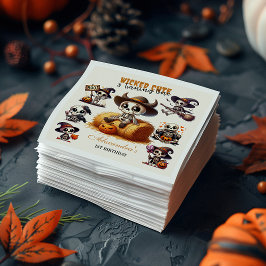 Guardanapo De Papel Primeiro Aniversário do Halloween Ocidental, Um De