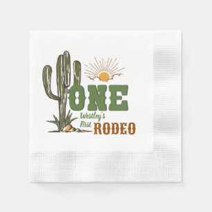 Guardanapo De Papel Primeiro aniversário do Rodeo