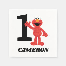 Guardanapo De Papel Primeiro aniversario Elmo Simples