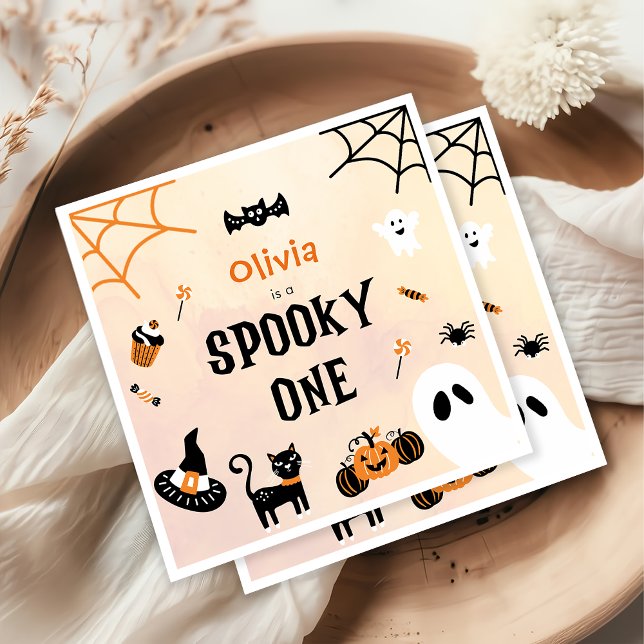 Guardanapo De Papel Primeiro aniversario Fantasma de Feliz Dia das Bru (Criador carregado)