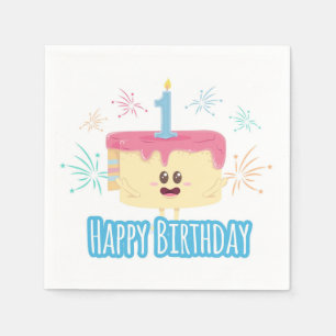 Guardanapo De Papel primeiro aniversario feliz