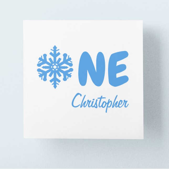 Guardanapo De Papel Primeiro aniversario Floco de Neve (Criador carregado)