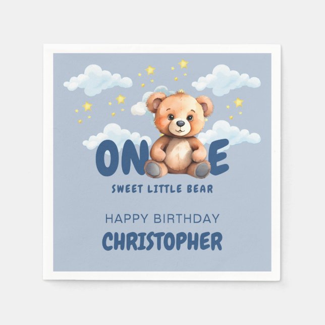 Guardanapo De Papel Primeiro Aniversário Napkins (Frente)