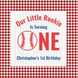 Guardanapo De Papel Primeiro aniversario Rookie Baseball
