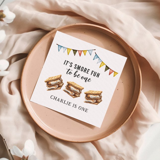 Guardanapo De Papel Primeiro aniversario Russo de Acampamento dos Smor (Criador carregado)