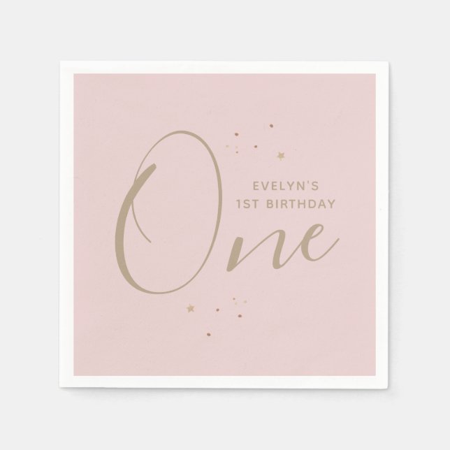 Guardanapo De Papel Primeiro aniversario Twinkle Star (Frente)