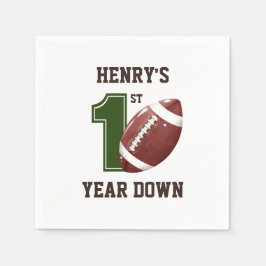Guardanapo De Papel Primeiro Ano de Redução | Aniversário de futebol