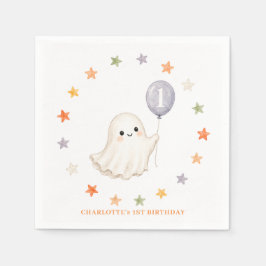 Guardanapo De Papel Primeiro Boo Fantasma | Aniversário de um ano no H