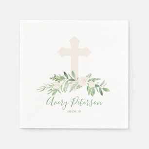 Guardanapo De Papel Primeiro comunhão santamente da cruz elegante dos