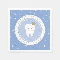 Primeiro Dente e Estrelas - Papel Napkin