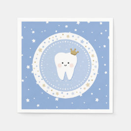 Guardanapo De Papel Primeiro Dente e Estrelas - Papel Napkin