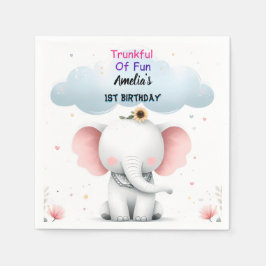 Guardanapo De Papel Primeiro primeiro aniversario de aniversário de um