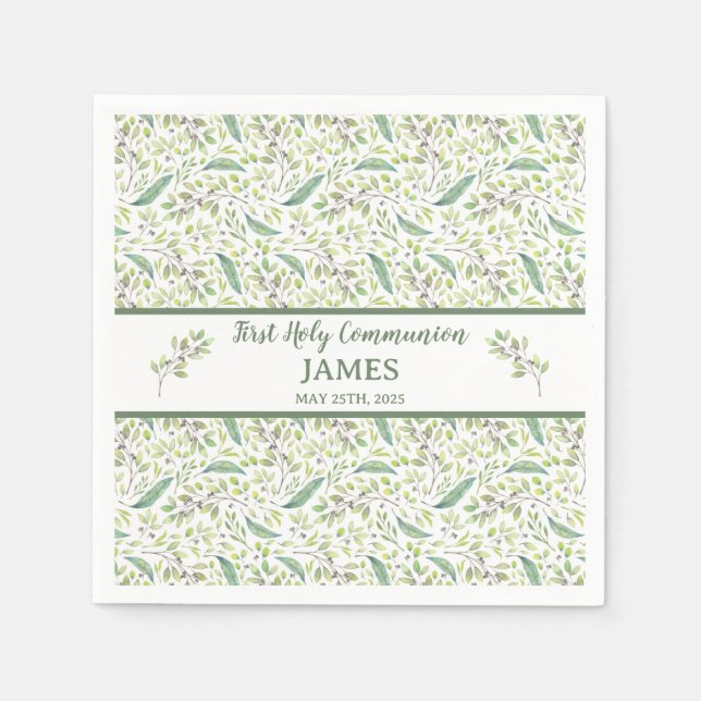 Guardanapo De Papel Primera Comunión JAMES  (Frente)