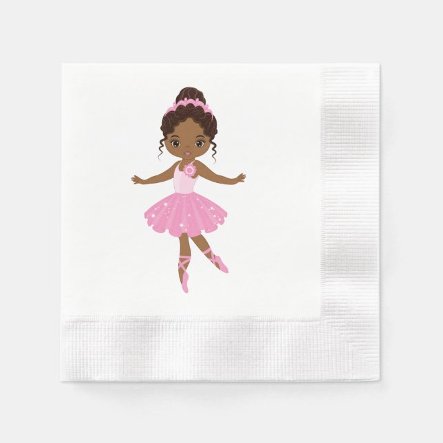 Guardanapo De Papel Princesa Ballerina Evento Napkins (Frente)