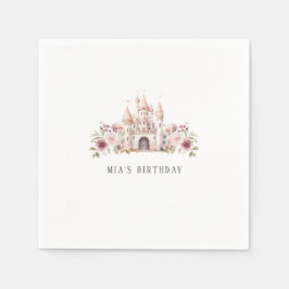 Guardanapo De Papel Princesa Castle Birthday Girls