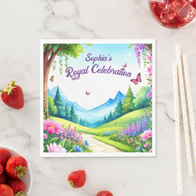 Guardanapo De Papel Princesa Castle Festa de aniversário Napkins (Insitu)