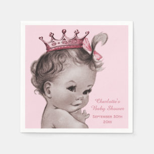 Guardanapo De Papel Princesa chá de fraldas do vintage personalizado