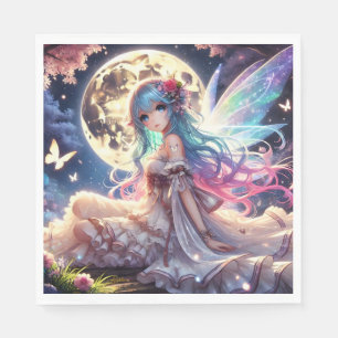 Guardanapo De Papel Princesa de Fada de Lua de Anime, em Jardim
