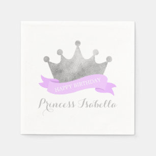 Guardanapo De Papel Princesa festa de aniversário da lavanda e da