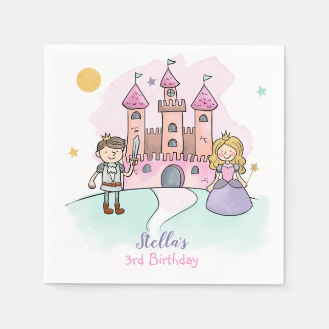 Guardanapo De Papel Princesa Napkins Fairytalle (Frente)
