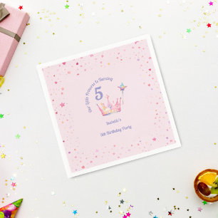 Guardanapo De Papel Princesa Pastel Rosa Rosa Menininha Aniversário