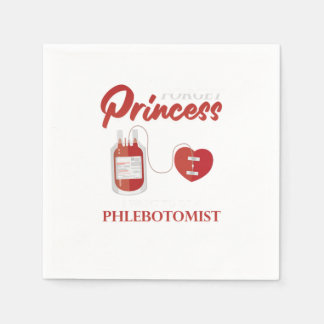 Guardanapo De Papel Princesa Phlebotomist Phlebotomy - Seringa Sanguín