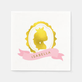 Guardanapo De Papel Princesa Rosa Cameo Aniversário