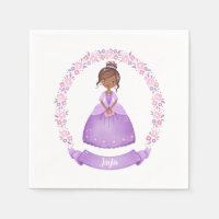 Princesa Roxa Custa Personalizada Étnica