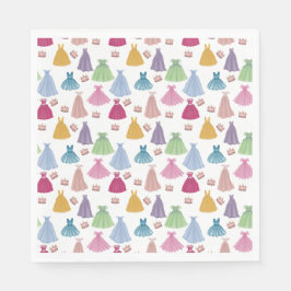 Guardanapo De Papel Princesa Veste Fairytale Pequena Garota